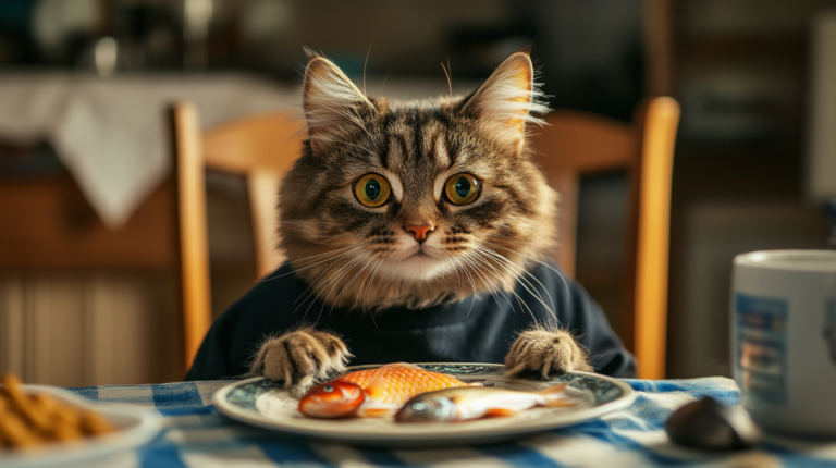 le chat a mangé un lézard ?